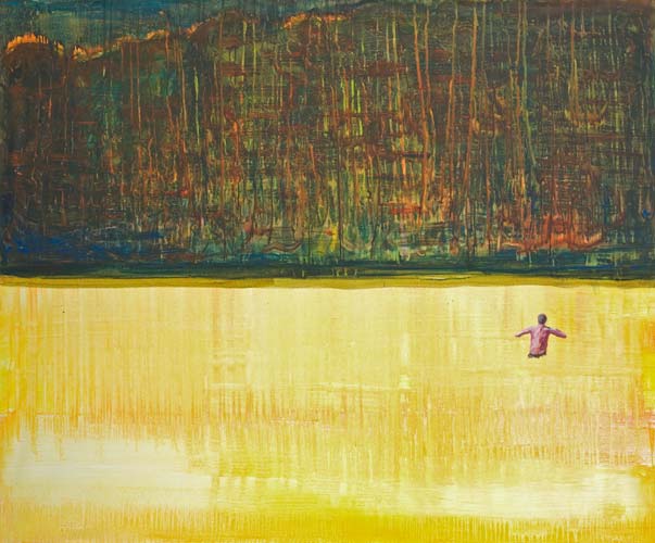 Painting by Wojciech Nowikowski - Sighting (Crossing) 2011